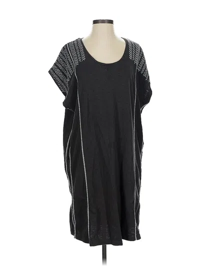 Pre-owned Wrap Casual Dress In Gray