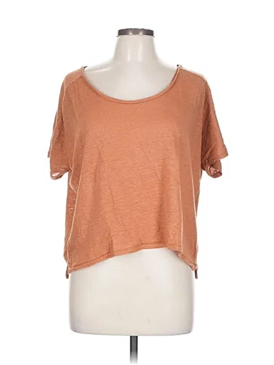 Pre-owned Wrap Short Sleeve T-shirt In Orange