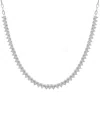 Wrapped Diamond 16" Collar Necklace (1 Ct. T.w.), Created For Macy's In Sterling Silver