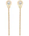 Wrapped Diamond Drop Earrings (1/4 Ct. T.w) In 14k Yellow Gold In Gold