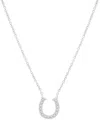 Wrapped Diamond Necklace (1/10 Ct. T.w.) In 10k White Gold In Gold