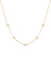 Wrapped Diamond Necklace (1/6 Ct. T.w.) In 10k Yellow Gold In Gold