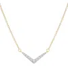 Wrapped Diamond Necklace (1/6 Ct. T.w.) In 10k Yellow Gold, Macy's Exclusive In Gold