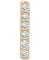 Wrapped Diamond Single Stud Earring (1/20 Ct. T.w.) In 10k White Or Yellow Gold, Exclusively At Macy's In Bar Yellow Gold