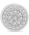 Wrapped Diamond Single Stud Earring (1/20 Ct. T.w.) In 10k White Or Yellow Gold, Exclusively At Macy's In Button White Gold