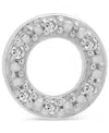 Wrapped Diamond Single Stud Earring (1/20 Ct. T.w.) In 10k White Or Yellow Gold, Exclusively At Macy's In Circle White Gold