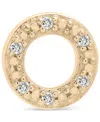Wrapped Diamond Single Stud Earring (1/20 Ct. T.w.) In 10k White Or Yellow Gold, Exclusively At Macy's In Circle Yellow Gold