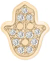 Wrapped Diamond Single Stud Earring (1/20 Ct. T.w.) In 10k White Or Yellow Gold, Exclusively At Macy's In Hamsa Yellow Gold