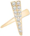 Wrapped Diamond Single Stud Earring (1/20 Ct. T.w.) In 10k White Or Yellow Gold, Exclusively At Macy's In X Yellow Gold