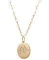 Wrapped Diamond Aquarius Constellation 18" Pendant Necklace (1/20 Ct. Tw) In 10k Yellow Gold, Created For Ma In Aquarius