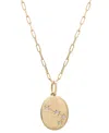 Wrapped Diamond Aries Constellation 18" Pendant Necklace (1/20 Ct. Tw) In 10k Yellow Gold, Created For Macy' In Aries
