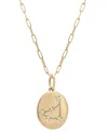 Wrapped Diamond Zodiac Constellation 18" Pendant Necklace (1/20 Ct. Tw) In 10k Yellow Gold, Exclusively At M In Capricorn