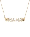 Wrapped Dog Mama Design Diamond Necklace (1/5 Ct. T.w.) In 10k Yellow Gold In Gold