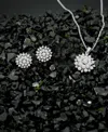 Wrapped In Love 2-pc. Set Diamond Cluster Pendant Necklace & Matching Stud Earrings (1 Ct. T.w.) In 14k White Gold,  In Gold