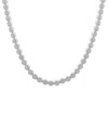 Wrapped In Love Diamond 17" Collar Necklace (2 Ct. T.w.) In Sterling Silver, Created For Macy's In Sterling Silver