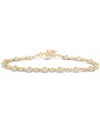 Wrapped In Love Diamond Bezel Tennis Bracelet (1 Ct. T.w.) In 14k Gold, Exclusively At Macy's In Gold