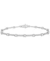 Wrapped In Love Diamond Bracelet (3 Ct. T.w.) In 14k White Gold, Macy's Exclusive In Gold