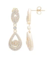 Wrapped In Love Diamond Dangling Drop Earrings In 14k White Gold Or 14k Yellow Gold (1 Ct. T.w.), Created For Macy's In Yellow Gold