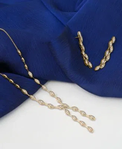 Wrapped In Love Diamond Drop 17 Necklace Matching Drop Earrings Collection In 14k Gold Exclusively At Macys In White Gold