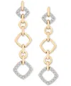 Wrapped In Love Diamond Drop Rhombus Earrings (1/4 Ct. T.w.) In 14k Yellow Gold, Exclusively At Macy's In Yellow Gold