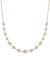 Wrapped In Love Diamond Flower Cluster Collar Necklace (2 Ct. T.w.) In 14k Gold, 16" + 2" Extender, Created For Macy In Yellow Gold