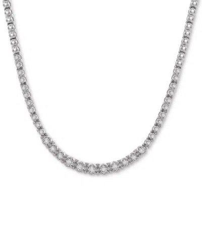 Wrapped In Love Diamond Graduated (1/2 Ct. T.w.) Statement Necklace In Sterling Silver, Macy's Exclusive