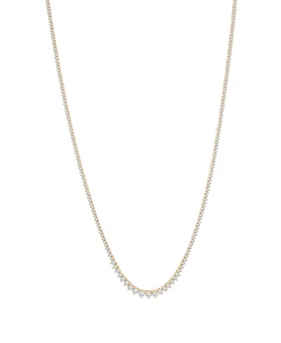 Wrapped In Love Diamond Graduated 17" Collar Necklace (5 Ct. T.w.) In 14k White Gold, Exclusively At Macy's