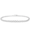 Wrapped In Love Diamond Graduated Tennis Bracelet (3 Ct. T.w.) In 14k White Gold, Exclusively At Macy's In Gold