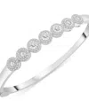 Wrapped In Love Diamond Halo Bangle Bracelet (1 Ct. T.w.) In Sterling Silver In Sterling Silver
