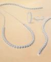 Wrapped In Love Diamond Hoop Earrings Necklace Bracelet Collection In 14k White Gold Exclusively At Macys In White Gold