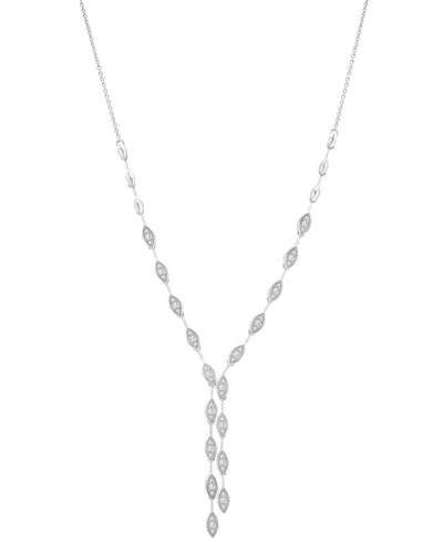 Wrapped In Love Diamond Long Drop 17" Necklace (1/2 Ct. T.w.) In 14k Gold, Exclusively At Macy's In Metallic
