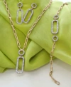 Wrapped In Love Diamond Pave Paperclip Link Bracelet Necklace Drop Earrings Collection In 14k Gold Exclusively At Ma In Gold