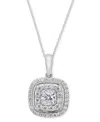 Wrapped In Love Diamond Pendant Necklace (1 Ct. T.w.) In 14k White Gold, 18" + 2" Extender, Exclusively At Macy's In Gold