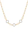 Wrapped In Love Diamond Rhombus Link Necklace (1/4 Ct. T.w) In 14k Yellow Gold, Exclusively At Macy's In Yellow Gold