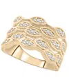 Wrapped In Love Diamond Round (1/2 Ct. T.w.) Ring In 14k Yellow Gold In Gold
