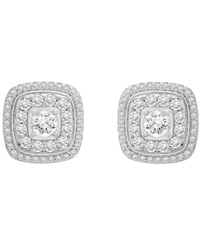 Wrapped In Love Diamond Stud Earrings (1 Ct. T.w.) In 14k White Gold, Macy's Exclusive