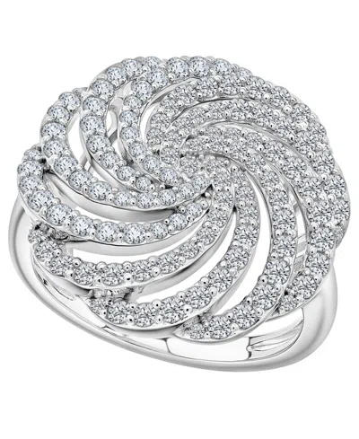 Wrapped In Love Diamond Swirl Ring (1 Ct. T.w.) In 14k White Gold In Silver