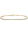 Wrapped In Love Diamond Tennis Bracelet (1 Ct. T.w.) In 14k Gold, Created For Macy's In Gold