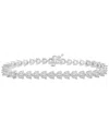 Wrapped In Love Diamond Tennis Bracelet (3 Ct. T.w.) In 10k White Gold, Created For Macy's In White Gold
