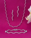 Wrapped In Love Diamond Wavy Tennis Bracelet Necklace Earrings Collection In 14k White Gold Exclusively At Macys In Gold