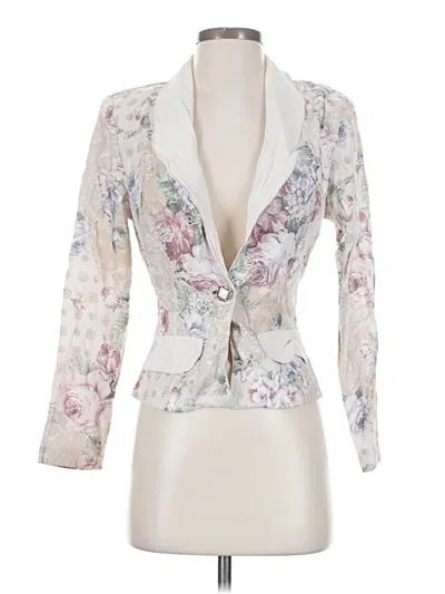 Pre-owned Wrapper Blazer Jacket In White