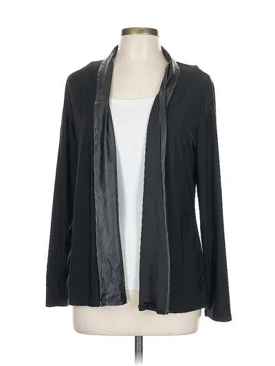 Pre-owned Wrapper Cardigan Sweater In Black