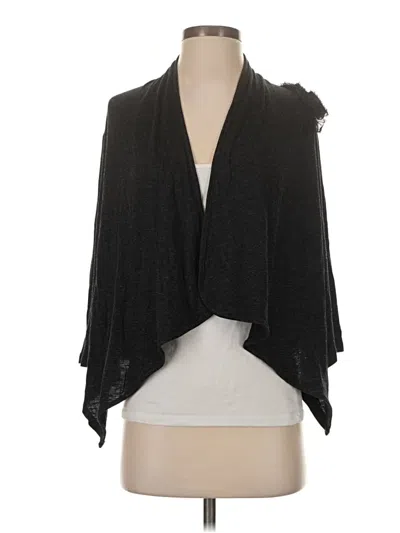 Pre-owned Wrapper Cardigan Sweater In Black