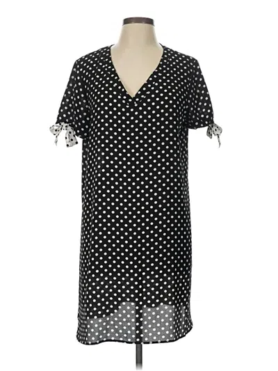 Pre-owned Wrapper Casual Dress In Black