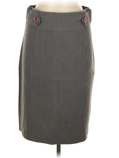 Pre-owned Wrapper Casual Skirt In Gray