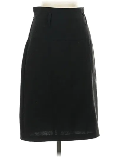 Pre-owned Wrapper Formal Skirt In Black