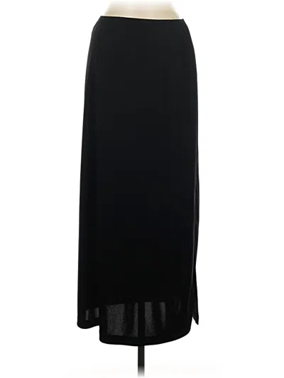 Pre-owned Wrapper Formal Skirt In Black