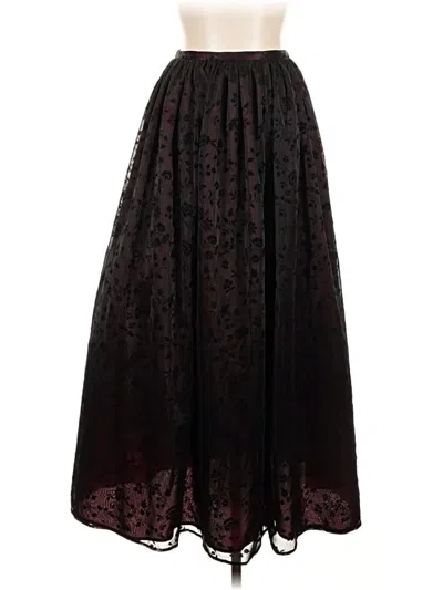 Pre-owned Wrapper Formal Skirt In Black