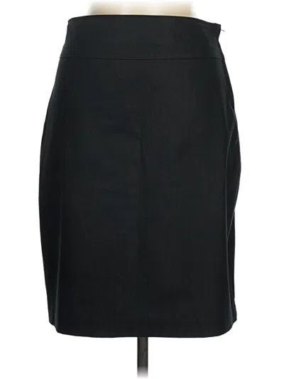 Pre-owned Wrapper Formal Skirt In Black