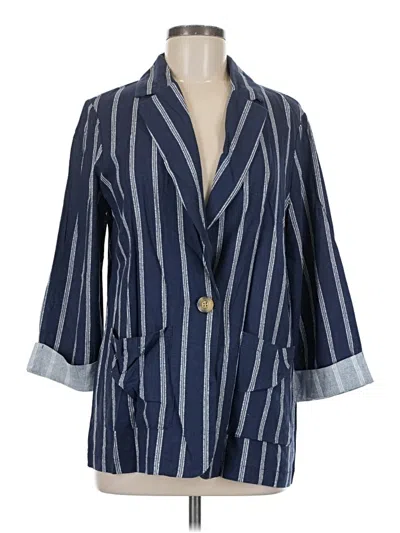 Pre-owned Wrapper Kimono In Blue